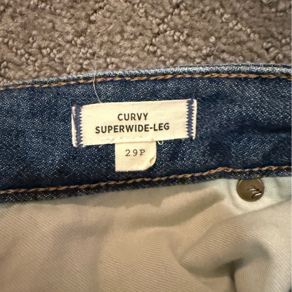 Madewell Curvy Superwide Leg Jeans - Soft Drape Denim - Picture 6 of 10
